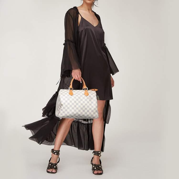مملوكة مسبقًا Louis Vuitton Damier Azur Canvas Speedy 30 Bag