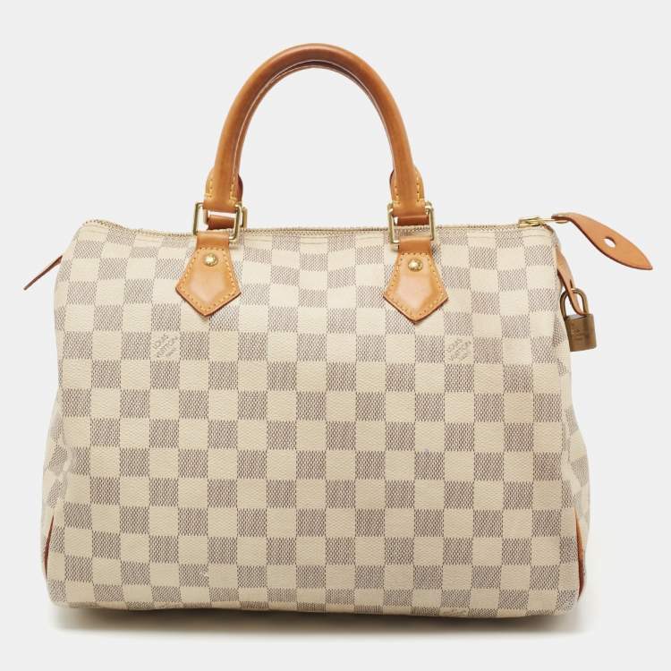 مملوكة مسبقًا Louis Vuitton Damier Azur Canvas Speedy 30 Bag