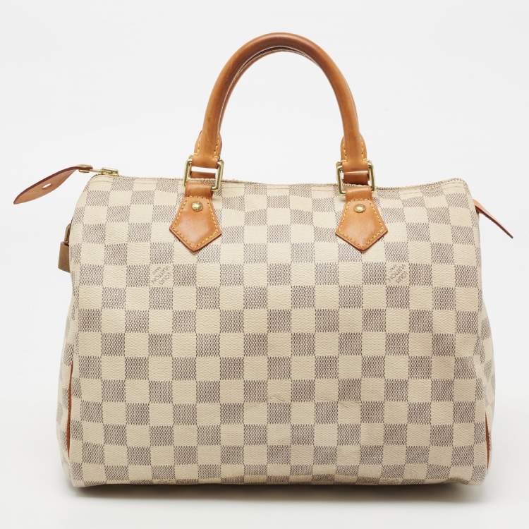 مملوكة مسبقًا Louis Vuitton Damier Azur Canvas Speedy 30 Bag