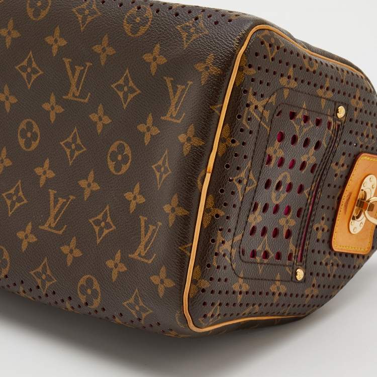 Pre Owned Louis Vuitton Fuchsia Monogram Perforated Canvas Limited Edition Speedy 30 Bag
