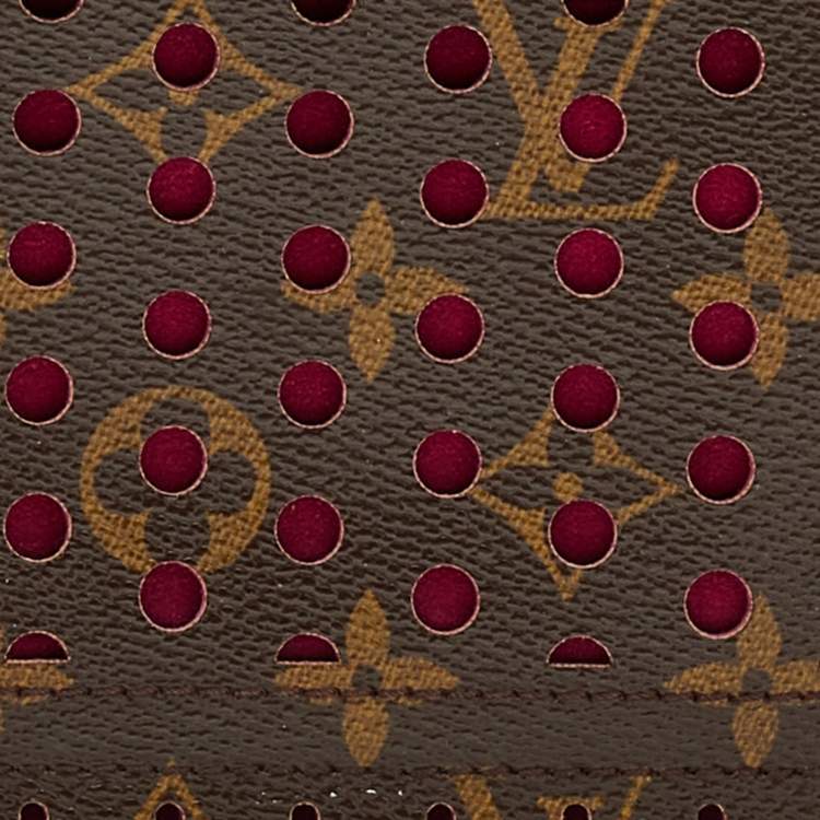 Pre Owned Louis Vuitton Fuchsia Monogram Perforated Canvas Limited Edition Speedy 30 Bag
