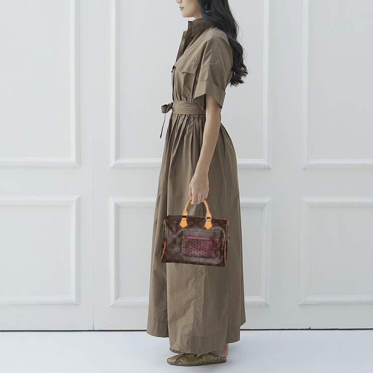 Louis Vuitton Speedy Handbag Perforated Monogram Canvas 30 Brown
