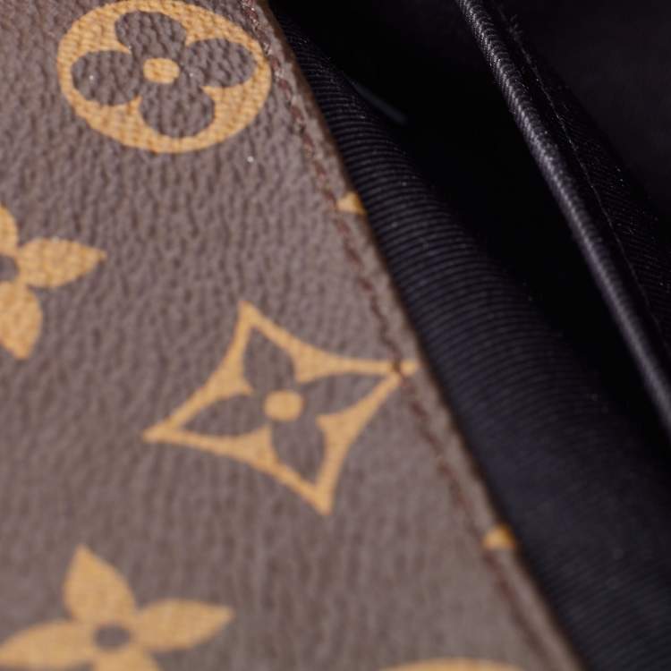 Pre Owned Louis Vuitton Black Vernis Leather And Monogram Canvas Cherrywood BB Bag