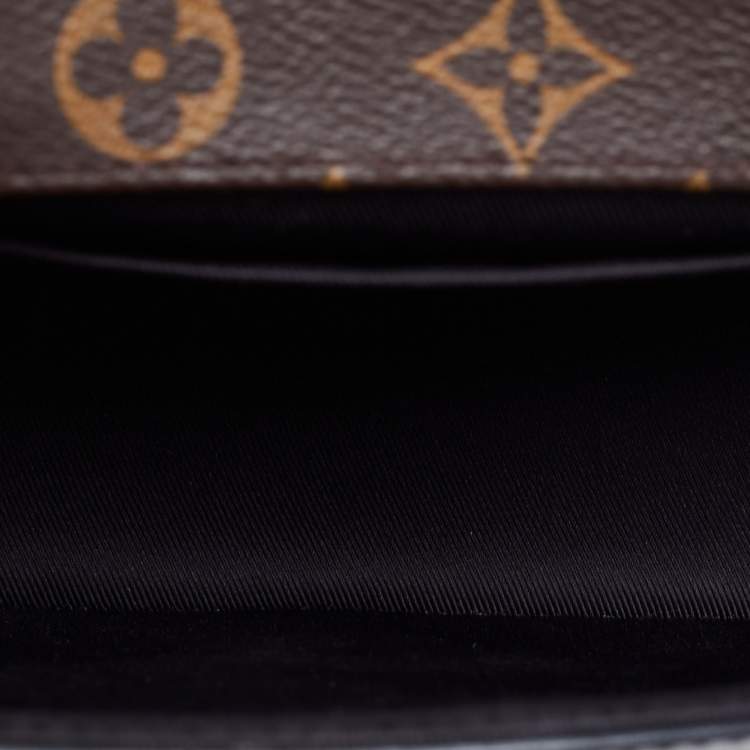 Pre Owned Louis Vuitton Black Vernis Leather And Monogram Canvas Cherrywood BB Bag