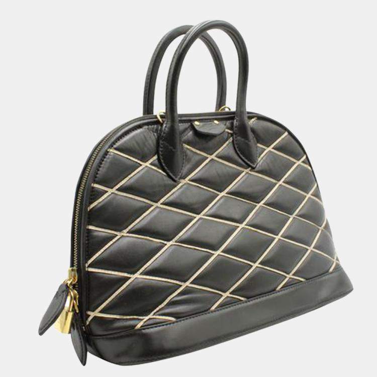 Alma PM Bag - Luxury Malletage Leather Black