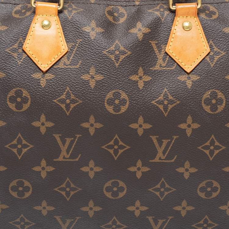 Pre Owned Louis Vuitton Brown Monogram Canvas Speedy 30 Bag
