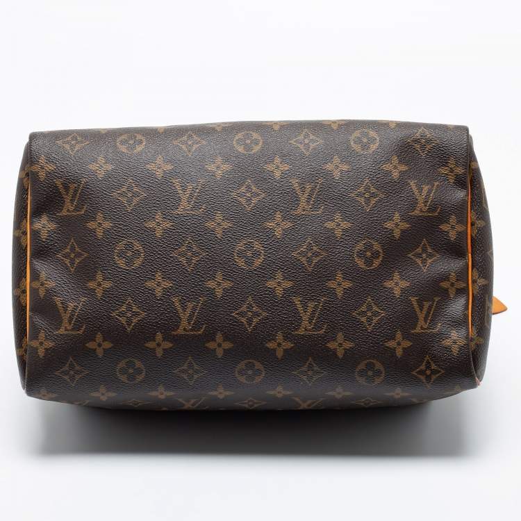 Pre Owned Louis Vuitton Brown Monogram Canvas Speedy 30 Bag
