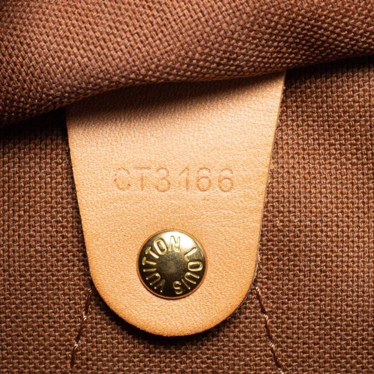 Pre Owned Louis Vuitton Brown Monogram Canvas Speedy 30 Bag