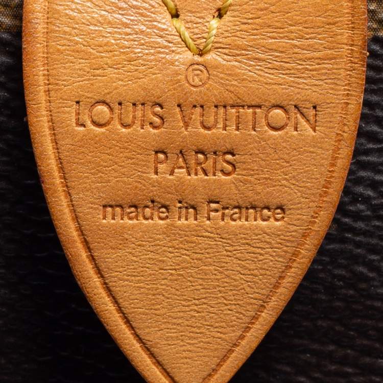Pre Owned Louis Vuitton Brown Monogram Canvas Speedy 30 Bag