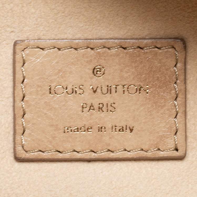 Pre Owned Louis Vuitton Ecru Monogram Leather Limited Edition Olympe Nimbus GM Bag