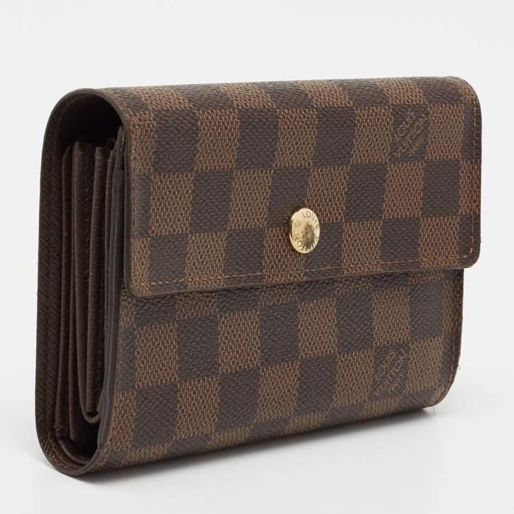 Pre Owned Louis Vuitton Damier Ebene Canvas Alexandra Wallet