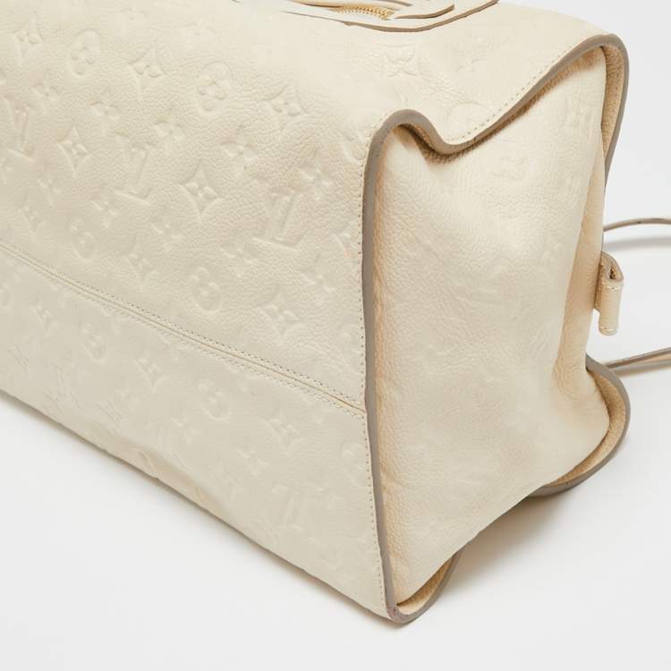 Pre Owned Louis Vuitton Neige Monogram Empreinte Leather Inspiree Bag
