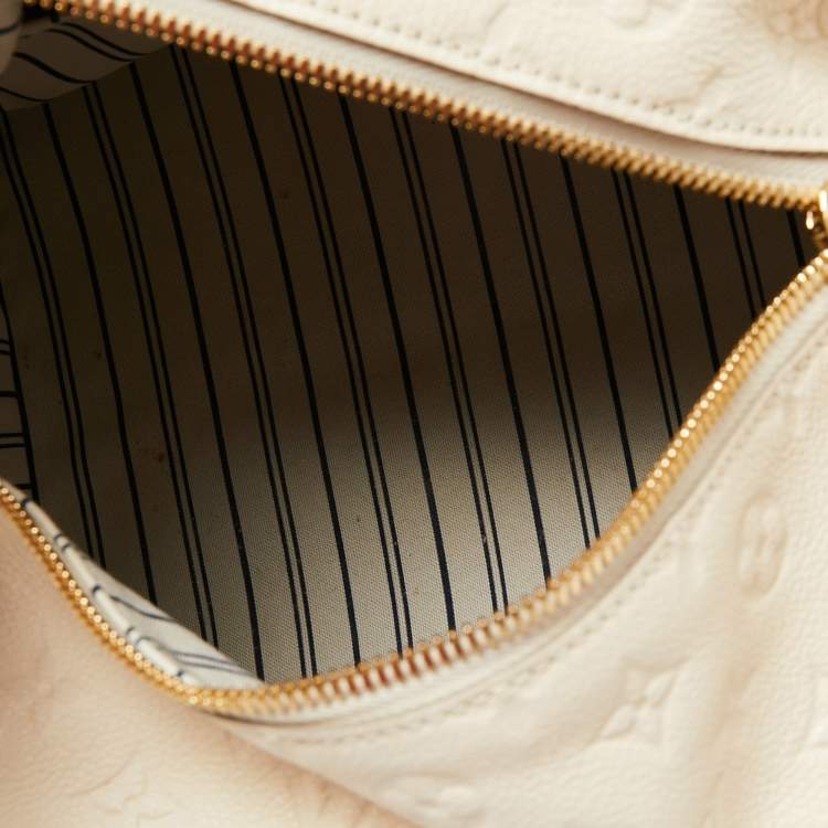 Pre Owned Louis Vuitton Neige Monogram Empreinte Leather Inspiree Bag