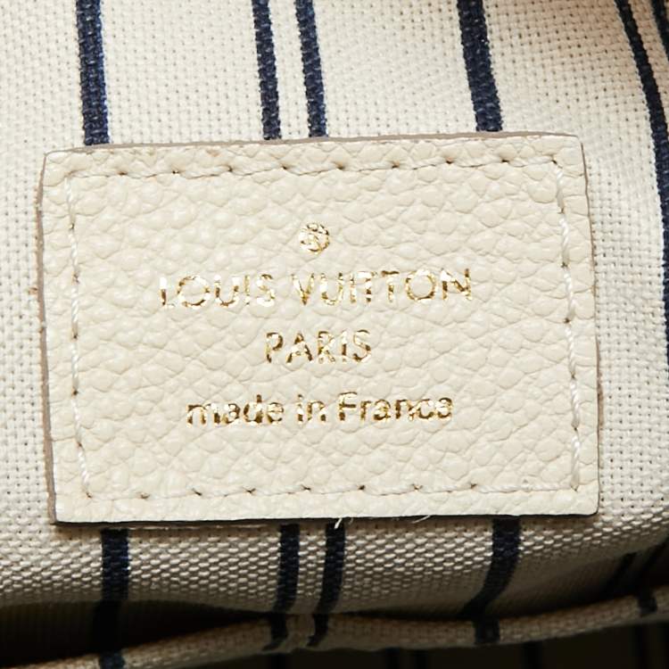 Pre Owned Louis Vuitton Neige Monogram Empreinte Leather Inspiree Bag