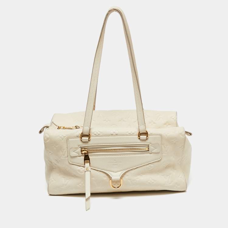 Pre Owned Louis Vuitton Neige Monogram Empreinte Leather Inspiree Bag