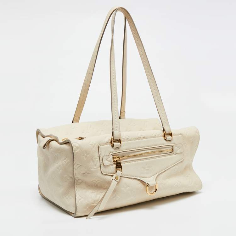 Pre Owned Louis Vuitton Neige Monogram Empreinte Leather Inspiree Bag