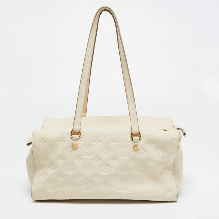 Pre Owned Louis Vuitton Neige Monogram Empreinte Leather Inspiree Bag