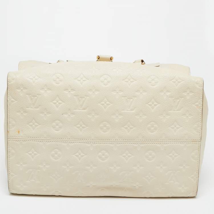 Pre Owned Louis Vuitton Neige Monogram Empreinte Leather Inspiree Bag