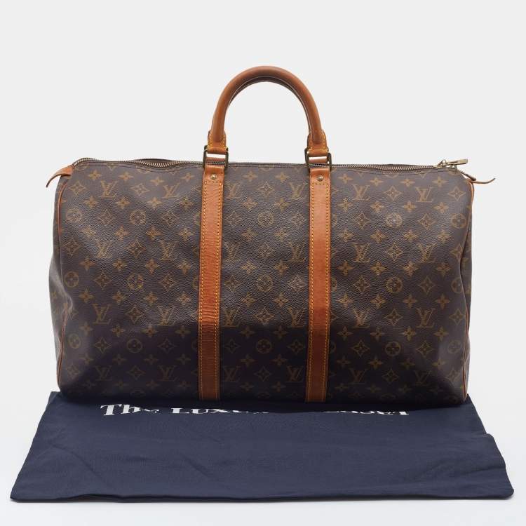 Pre Owned Louis Vuitton Monogram Canvas Keepall 50 Bag