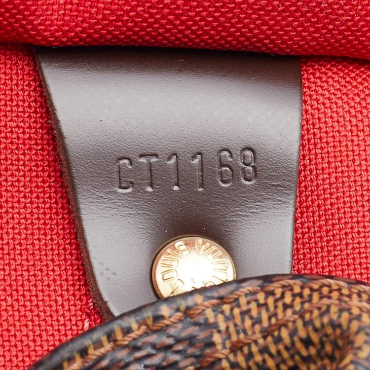 Pre Owned Louis Vuitton Damier Ebene Canvas NM Speedy 25 Bag