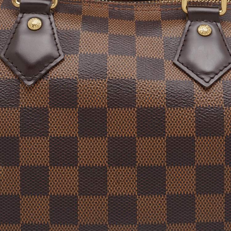Pre Owned Louis Vuitton Damier Ebene Canvas NM Speedy 25 Bag
