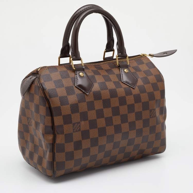Pre Owned Louis Vuitton Damier Ebene Canvas NM Speedy 25 Bag