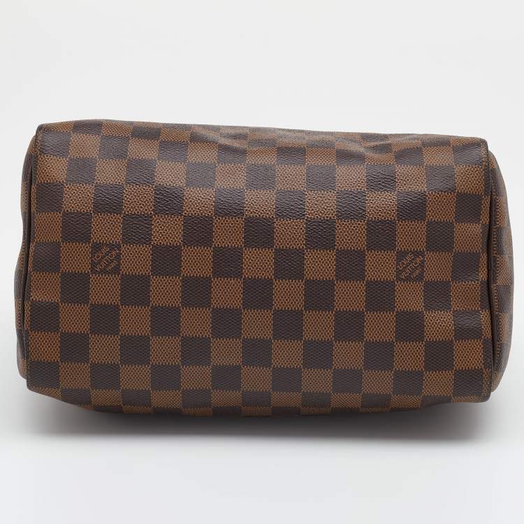 Pre Owned Louis Vuitton Damier Ebene Canvas NM Speedy 25 Bag