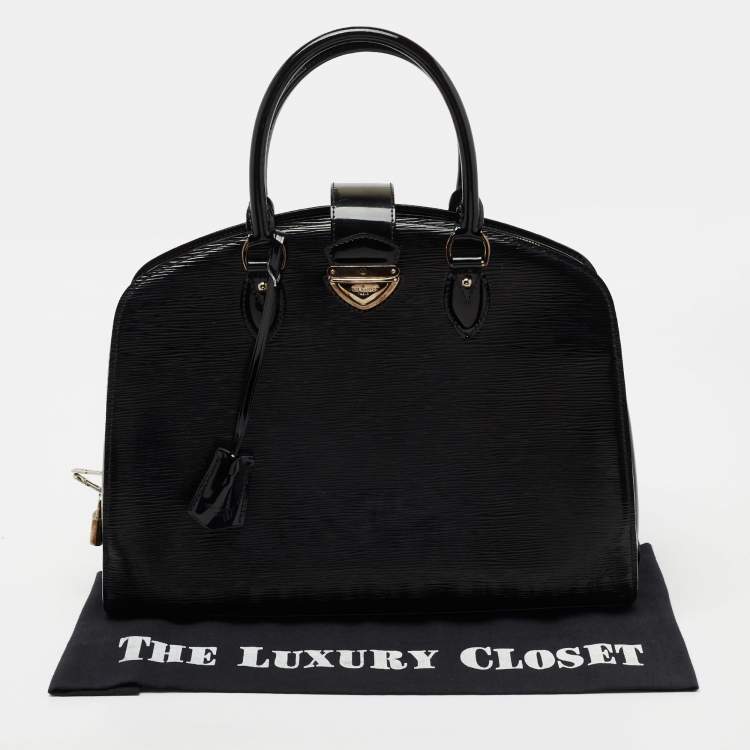 مملوكة مسبقًا Louis Vuitton Black Electric Epi Leather Pont Neuf GM Bag