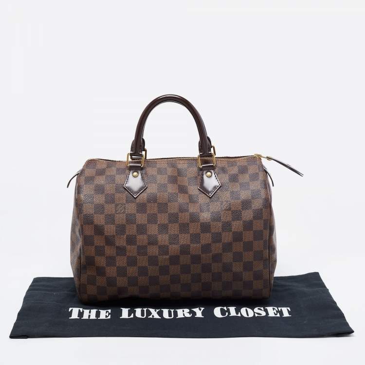 مملوكة مسبقًا Louis Vuitton Damier Ebene Canvas Speedy 30 Bag