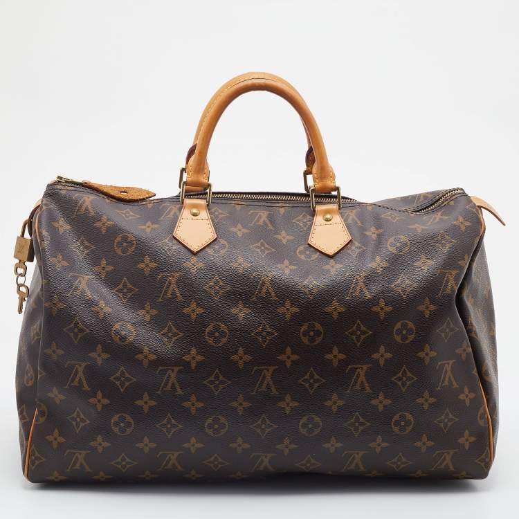 Pre Owned Louis Vuitton Monogram Canvas Speedy 40 Bag