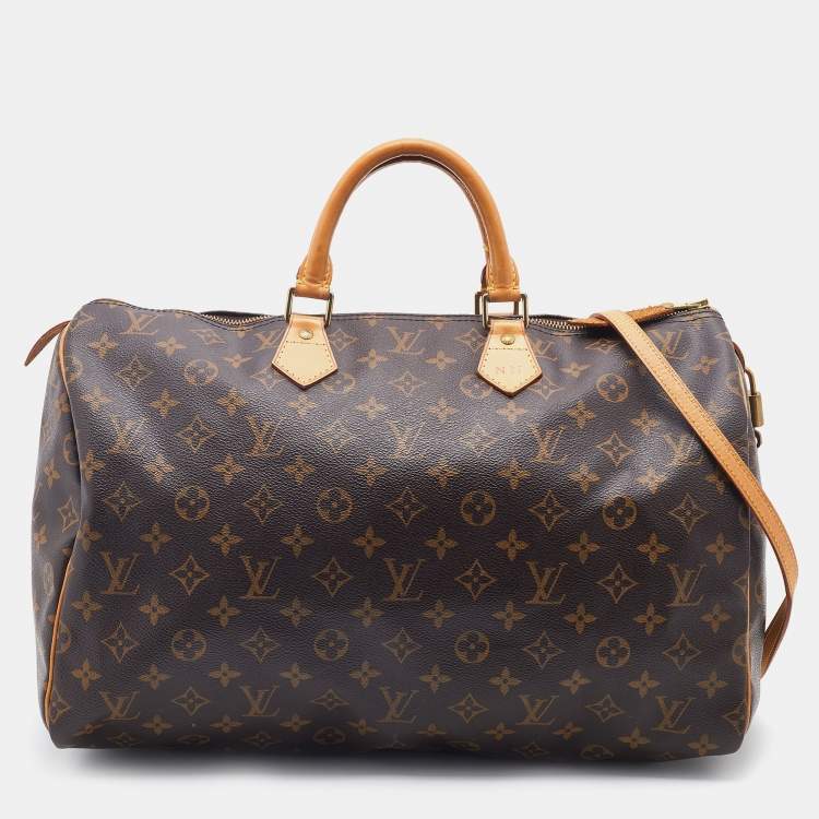 Pre Owned Louis Vuitton Monogram Canvas Speedy 40 Bag