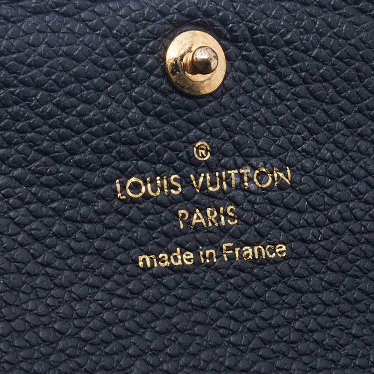 Pre Owned Louis Vuitton Black Monogram Empreinte Pont Neuf Compact Wallet