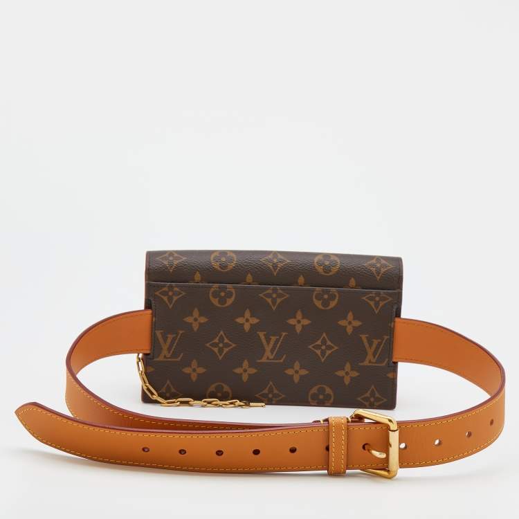 Pre Owned Louis Vuitton Monogram Canvas S Lock Belt Bag