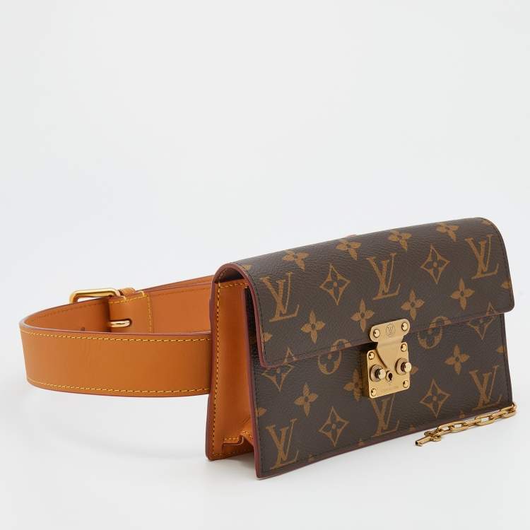 Pre Owned Louis Vuitton Monogram Canvas S Lock Belt Bag