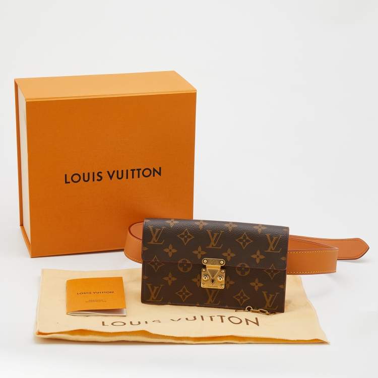 Pre Owned Louis Vuitton Monogram Canvas S Lock Belt Bag