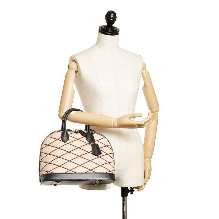 Pre Owned Louis Vuitton Multicolor/White Alma Malletage Pm