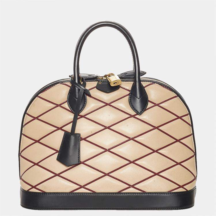 Pre Owned Louis Vuitton Multicolor/White Alma Malletage Pm