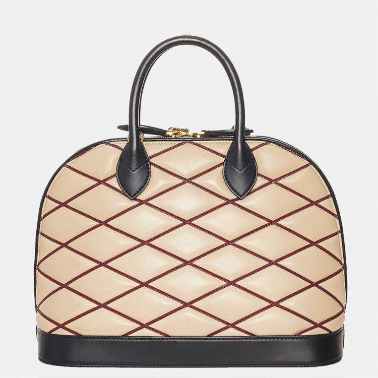 Pre Owned Louis Vuitton Multicolor/White Alma Malletage Pm