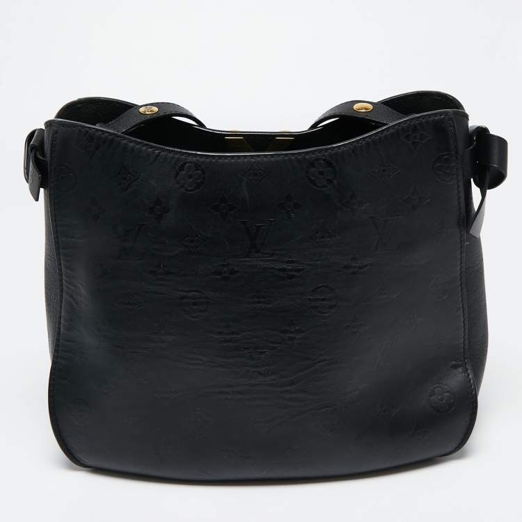 Pre Owned Louis Vuitton Black Monogram Leather Very  Hobo Bag