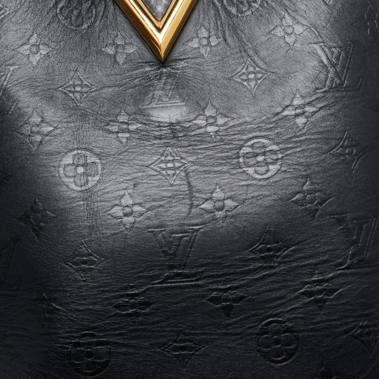 Pre Owned Louis Vuitton Black Monogram Leather Very  Hobo Bag