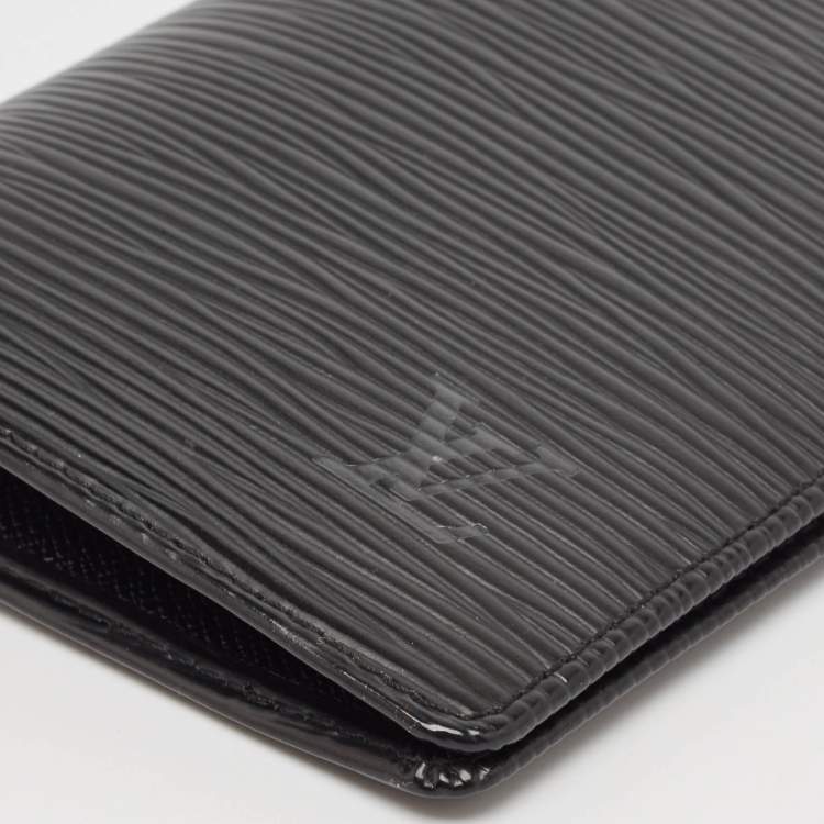 Pre Owned Louis Vuitton Black Epi Leather Bifold Long Wallet