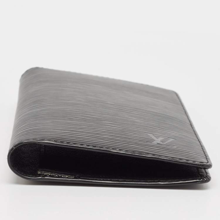 Pre Owned Louis Vuitton Black Epi Leather Bifold Long Wallet