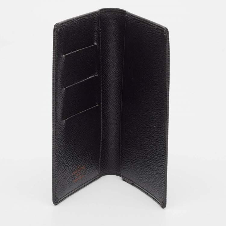 Pre Owned Louis Vuitton Black Epi Leather Bifold Long Wallet