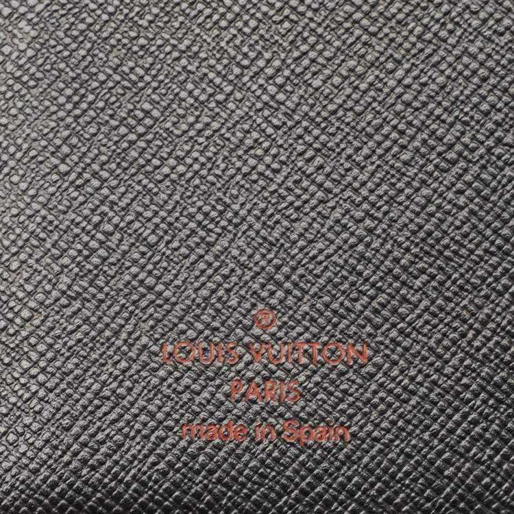 Pre Owned Louis Vuitton Black Epi Leather Bifold Long Wallet