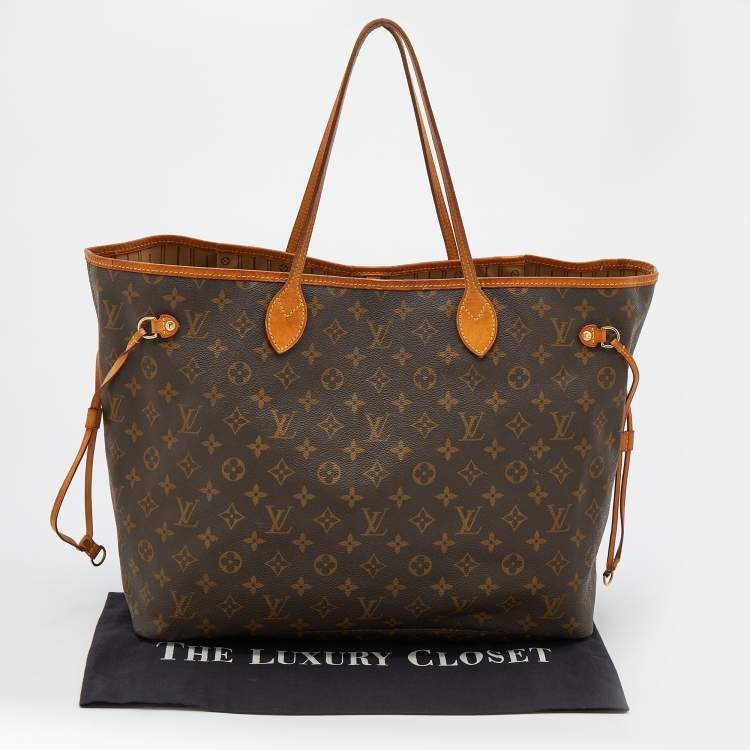 Pre Owned Louis Vuitton Monogram Canvas Neverfull GM Bag