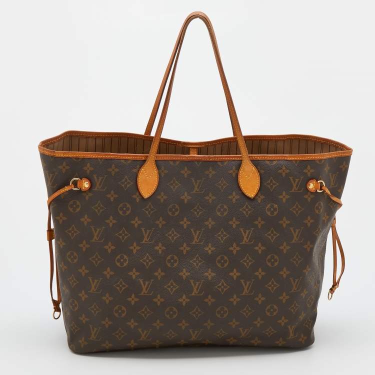 Pre Owned Louis Vuitton Monogram Canvas Neverfull GM Bag