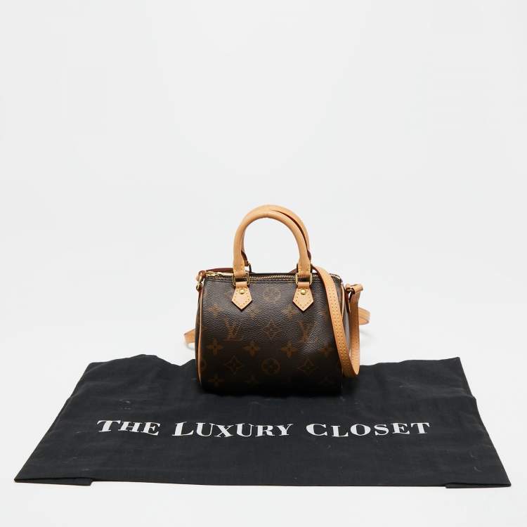 Pre Owned Louis Vuitton Monogram Canvas Speedy Nano Bag