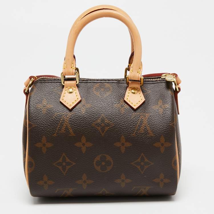 Pre Owned Louis Vuitton Monogram Canvas Speedy Nano Bag
