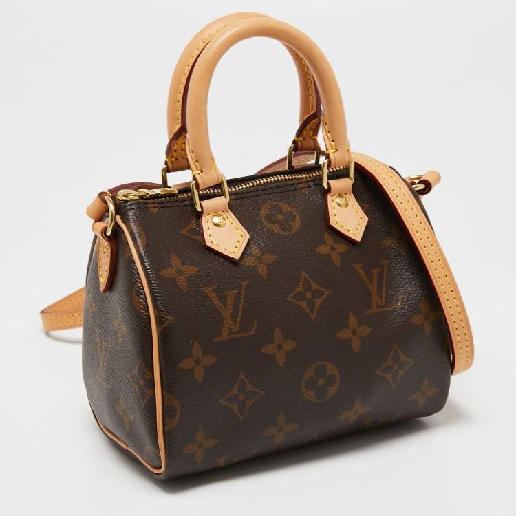 Pre Owned Louis Vuitton Monogram Canvas Speedy Nano Bag