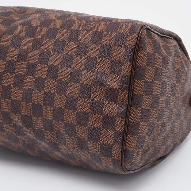 Pre Owned Louis Vuitton Damier Ebene Canvas Speedy 30 Bag
